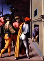 A prisão dos Irmãos, de "As Histórias de Giuseppe Ebreo" (tempera no painel)
