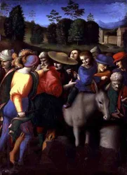 A Recuperação da Taça Roubada, de "As Histórias de Giuseppe Ebreo" (tempera no painel)