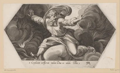 Deus separa a luz da escuridão
Pinturas na Loggia de Rafael (título da série)
La Sacra Genesi (título da série)