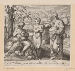 Deus cria o homem e a mulher Pinturas na Loggia de Rafael (título da série) La Sacra Genesi (título da série)