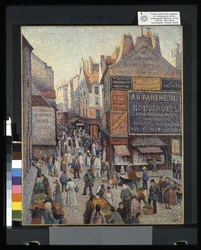 La Rue Mouffetard (óleo sobre tela)