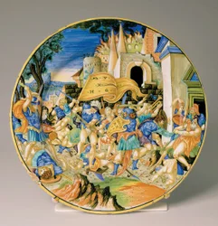 Placa com a Batalha de Roncevaux