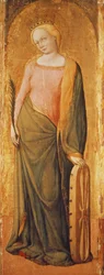 Santa Catarina de Alexandria, século XV (têmpera no painel)