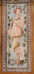 "Hecate" Fresque de Francesco de Rossi (1510-1563) vers 1544 Dim 250x125 cm Palazzo Vecchio, Florence