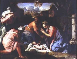 Adoração dos Pastores, c.1525 (painel)