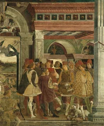 Alegoria de abril: concursos de caça, Borso d