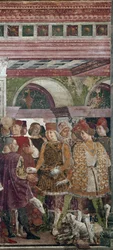 Alegoria de Abril, detalhe com o Borso d
