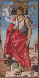Políptico Griffoni: São João Batista, ca 1472-1473.
