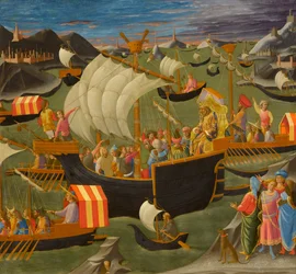 Rei Melchior navegando para a Terra Santa, c.1445-50