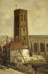 Vista da Igreja do Templo (óleo sobre tela)