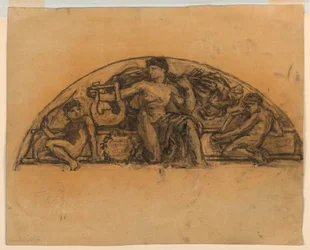 Estudo para "Apollo", Metropolitan Opera, Nova York, NY