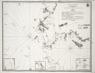 Carta do promontório de Boodroom com as ilhas Karabaghla e a ponta norte da ilha de Kos ... por Francis Beaufort F.R.S. ... 1811