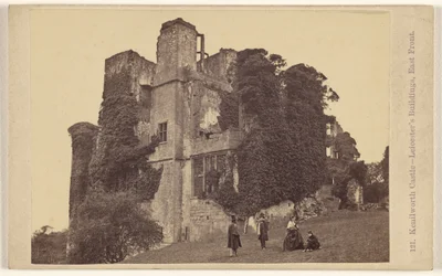 Castelo de Kenilworth - edifícios de Leicester, fachada oriental