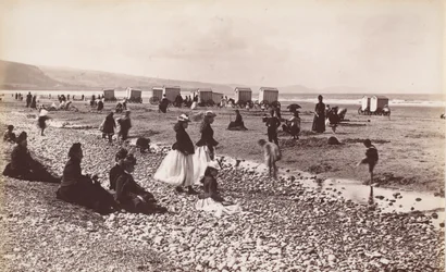 Praia de Pensarn, década de 1860.