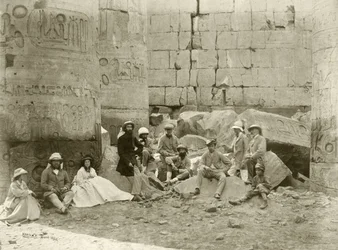 Festa do Príncipe de Gales no Templo de Karnak, 1862