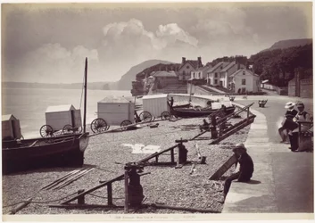 Sidmouth, extremo oeste da esplanada