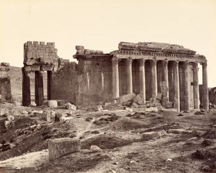 O Templo de Júpiter, visto do nordeste, Baalbek