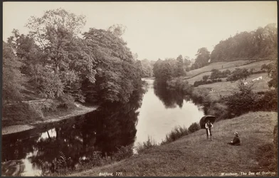 Wrexham, o Dee em Overton