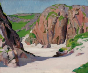 Port Bhan, Iona, c.1922 (óleo sobre tela)