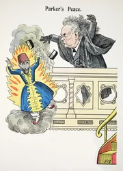 Paz de Parker, ilustração do alfabeto de Struwwelpeter, verso por Harold Begbie (1871-1929)