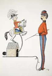 W&39;s, ilustração do alfabeto de Struwwelpeter, verso por Harold Begbie (1871-1929)