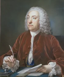 Retrato de Taylor White, Tesoureiro do Foundling Hospital, 1758 (pastel)