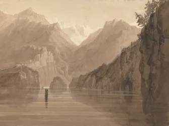 Um lago na Noruega