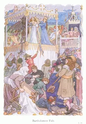 Feira de Bartolomeu (litografia a cores)