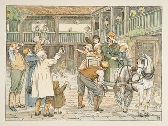 O Ostler, de Four and Twenty Toilers, pub. 1900 (litografia a cores)