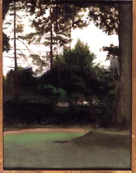 A Corner of the Garden, c.1890 (óleo sobre tela)
