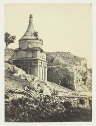 Tumba de Absalão, Jerusalém, 1857.