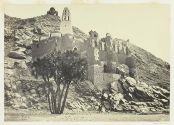Doum Palm e Mesquita Arruinada, Philæ, 1857.