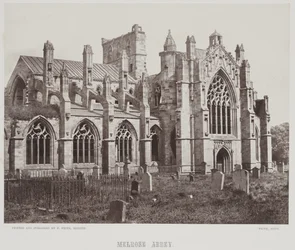 Melrose Abbey, c.1857 (impressão albuminada)