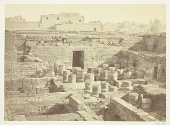 Nova escavação em Medinet-Haboo, 1860, impressa em 1862.