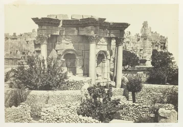 O Templo Circular, Baalbec, 1857.