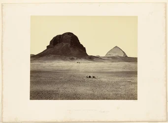 As pirâmides de Dahshur, vistas de leste