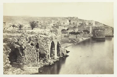 A Vila e Lago de Tiberíades, do Sul, 1857.