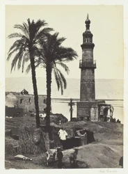 Vista em Girgeh, Alto Egito, 1857.