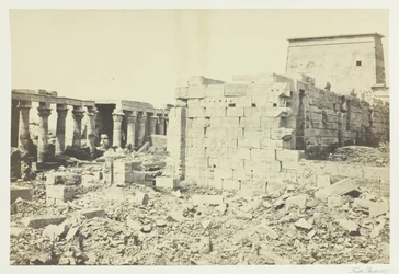 Vista na Ilha de Philæ, 1857.