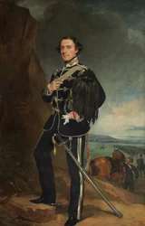 O 2º Lord de Tabley como Coronel Comandante da Congregação dos Conquistadores das Ovelhas