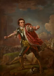 David Garrick como Gloucester em &39;Richard III&39; de William Shakespeare, Drury Lane, 1759