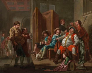 Falstaff recruta soldados de «Henrique IV», segunda parte, ato III, de Shakespeare