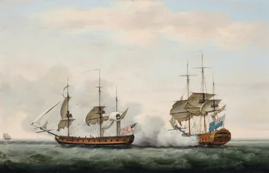 O navio Bridgewater, da Companhia das Índias Orientais, defendeu com sucesso sua carga de um ataque do corsário americano Hampden a caminho de Santa Helena para a Inglaterra em 8 de março de 1779