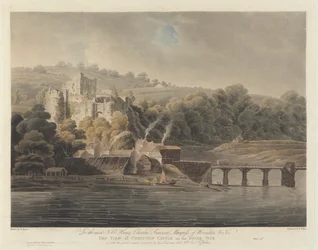 Castelo de Chepstow no Rio Wye