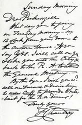 Uma carta de Francis Leggatt Chantrey, 1839 1904