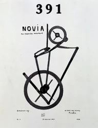 Capa da revista "391" n° 1 de Picabia (1879-1953), 25/1/1917.