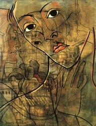Rostos (óleo sobre tela)