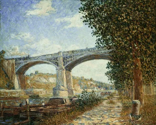 A ponte ferroviária de Moret; Le Pont du Chemin de Fer a Moret