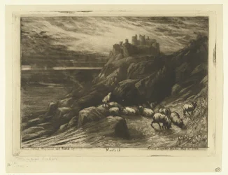 Castelo de Harlech no País de Gales
Arlech (título sobre o objecto)