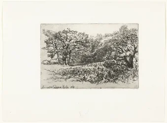 Paisagem com uma manada de animais A manada Werrington (título no objeto)